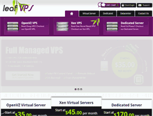 Tablet Screenshot of leafvps.com